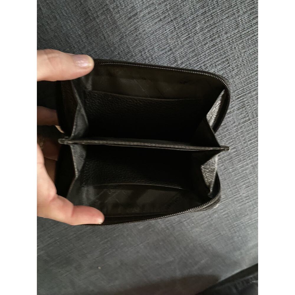 Longchamp Black Pebbled Leather Coin/Card Case - PERFECT CONDITION - Picture 3 of 5